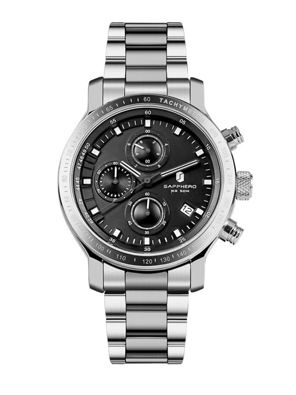 Relogio-Sapphero-Essence-Silver-Black
