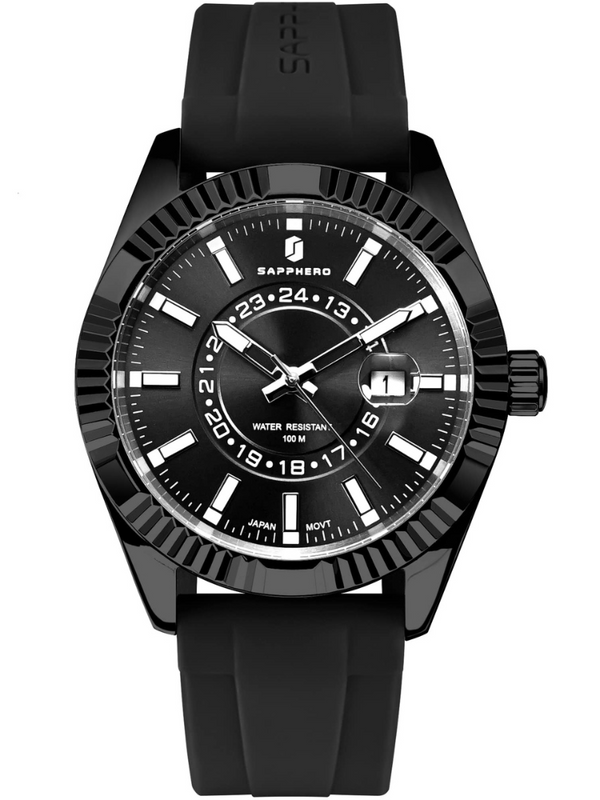 Relogio-Sapphero-Nautilus-Black