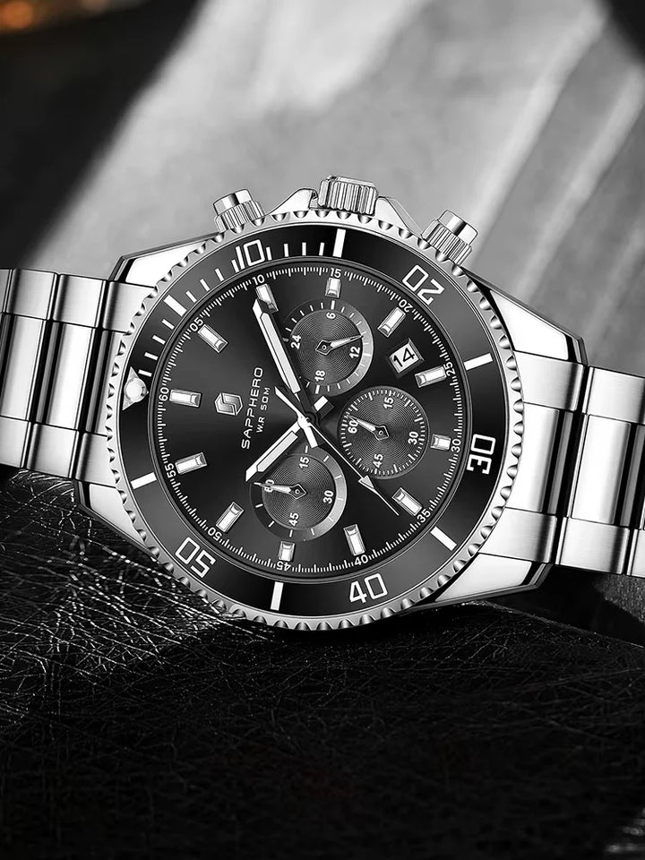 Relogio-Sapphero-Royale-Silver-Black