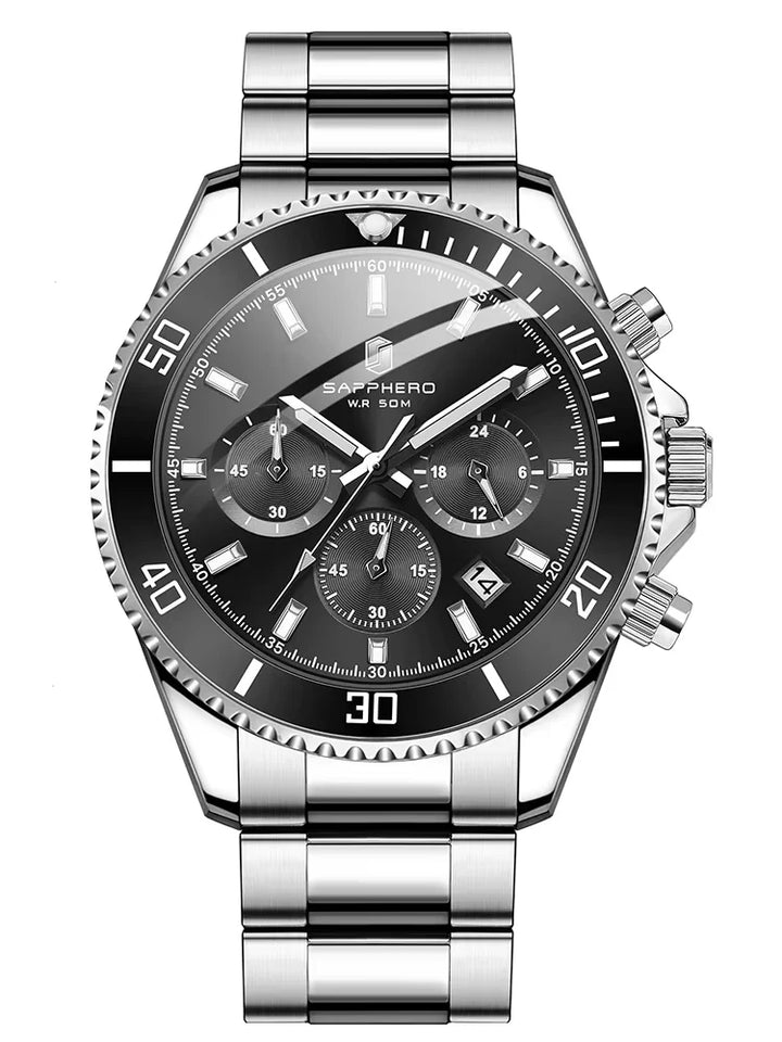 Relogio-Sapphero-Royale-Silver-Black
