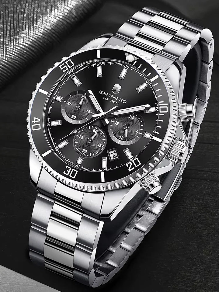 Relogio-Sapphero-Royale-Silver-Black