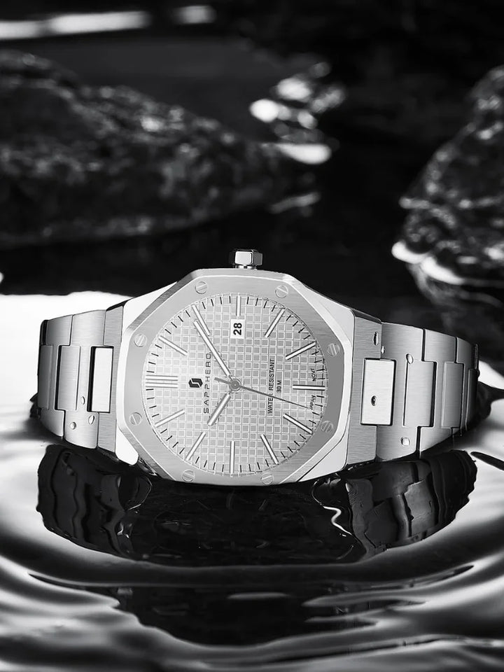 Relogio-Sapphero-Opulent-Silver-White